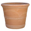 Vaso con Cerchi in Terracotta Galestro