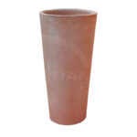 Vaso Liscio Alto in Terracotta Chiara