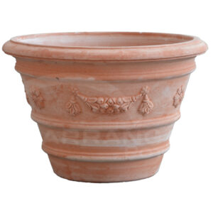 Vaso Toscano Festonato in Terracotta Chiara