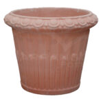 Vaso Baccellato in Terracotta Chiara