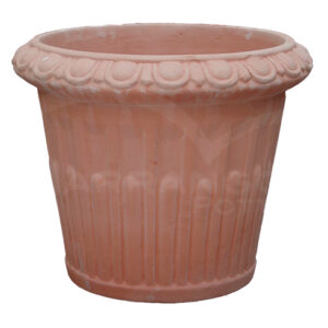 Vaso Baccellato in Terracotta Chiara