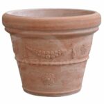 Vaso Festonato in Terracotta Chiara
