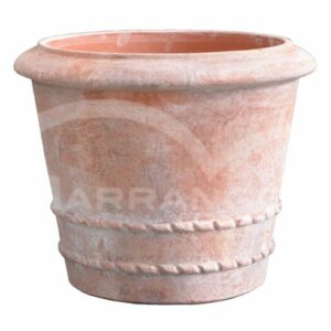 Vaso con Treccia in Terracotta Chiara