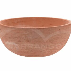Ciotola Liscia Senza Bordo in Terracotta Chiara