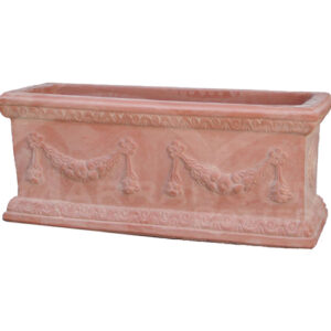 Cassetta Doppio Festone in Terracotta Chiara