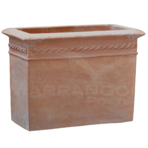 Cassetta Decorata in Terracotta Chiara