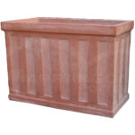 Cassettone Decorato in Terracotta Chiara
