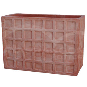 Cassettone Decorato in Terracotta Chiara