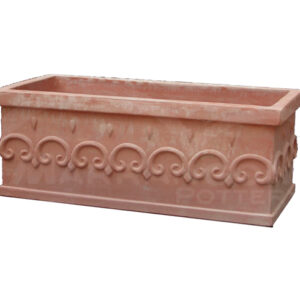 Cassetta Decorata in Terracotta Chiara