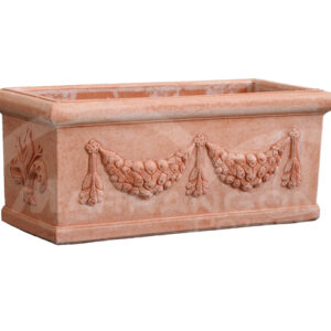 Cassetta Doppio Festone in Terracotta Chiara