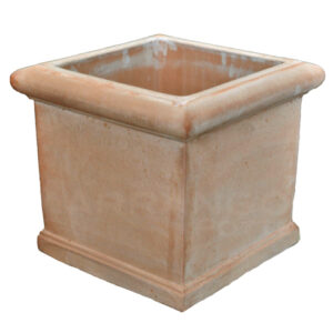 Cubo Liscio in Terracotta Chiara