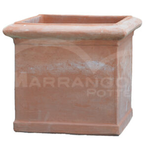 Cubo Liscio in Terracotta Chiara