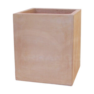 Cubo Liscio in Terracotta Chiara