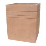 Cubo Linee in Terracotta Chiara