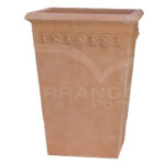 Pilone Decorato in Terracotta Chiara