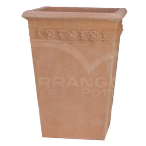 Pilone Decorato in Terracotta Chiara