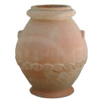 Orcio Decorato in Terracotta Chiara