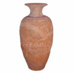 Anfora con Cigno in Terracotta Chiara