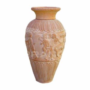 Anfora con Putti in Terracotta Chiara
