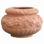 Cachepot Festonato in Terracotta Chiara
