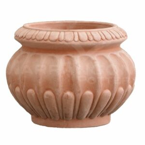 Cachepot Baccellato in Terracotta Chiara