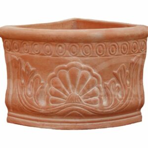 Angolo Decorato in Terracotta Chiara