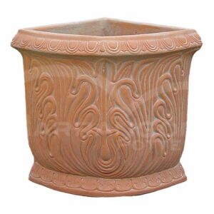 Angolo Decorato in Terracotta Chiara