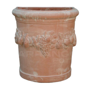 Semicerchio con Frutta in Terracotta Chiara