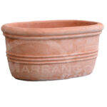 Cassetta Ovale con Anelli in Terracotta Chiara