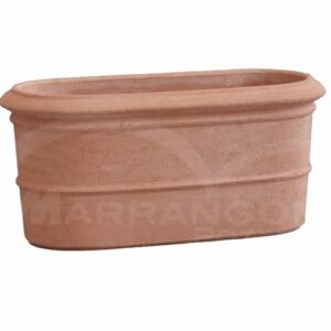 Cassetta Ovale Liscia in Terracotta Chiara