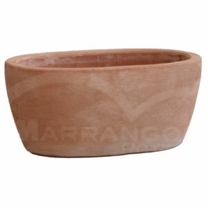 Fioriera Ovale Liscia in Terracotta Chiara