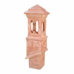 Comignolo Quadrato in Terracotta Chiara